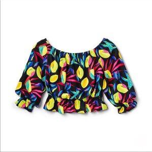 Target Tabitha Brown Lemon Print Top